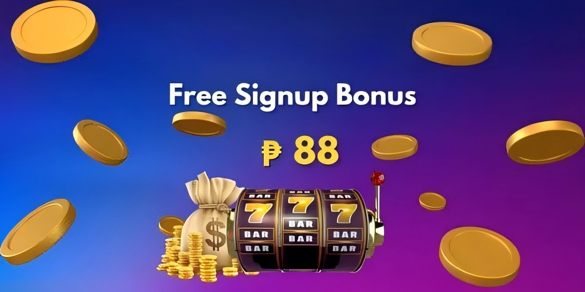 Online bingo welcome room with numbered bingo balls and a green bonus ribbon